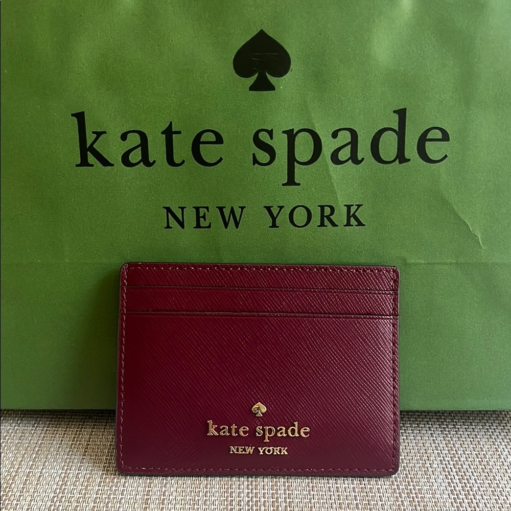 Kate Spade Deep Red Card Holder